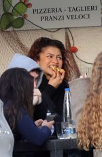 ZENDAYA Takes a Pizza Break from Filming The Odyssey in Favignana 03/30/2025