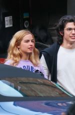 ADDISON RAE Out for Lunch in Los Angeles 04/09/2025