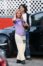 ADDISON RAE Out for Lunch in Los Angeles 04/09/2025