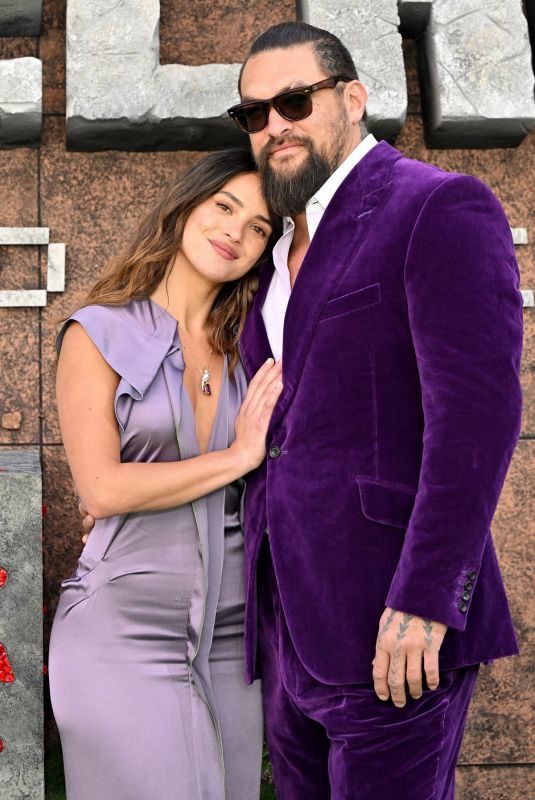 ADRIA ARJONA and Jason Momoa at A Minecraft Movie World Premiere in London 03/30/2025