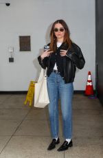 AIMEE LOU WOOD Arrives at Drew Barrymore Show in New York 04/03/2025
