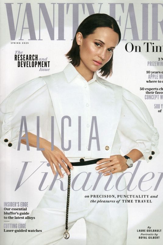 ALICIA VIKANDER in Vanity Fair On Time, Spring 2025