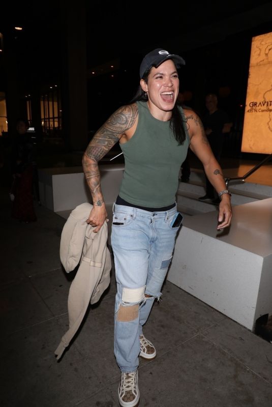 AMANDA NUNES Out for Dinner at Gravita in Beverly Hills 04/25/2025