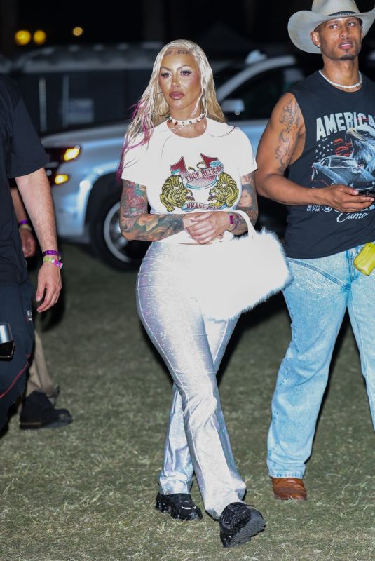 AMBER ROSE Out at Coachella Valley Music and Arts Festival in Indio 04/12/2025