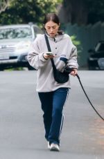 ANA CORRIGAN Out with Her Dog in Los Feliz 04/19/2025