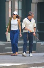 ANNA OSCEOLA and Jon Hamm Out in New York 04/25/2025