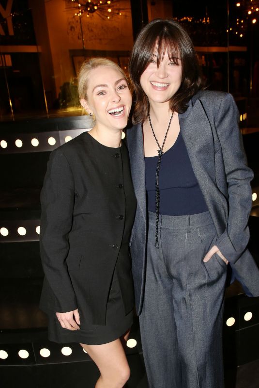 ANNASOPHIA ROBB and ISA BRIONES at All Nighter Photocall at The Museum of Broadway in New York 04/21/2025
