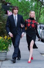 ANYA TAYLOR-JOY and Malcolm McRae Out and About in Tribeca in New York City 04/26/2025