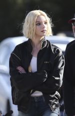 ANYA TAYLOR-JOY on the Set of Lucky in Los Angeles 04/01/2025