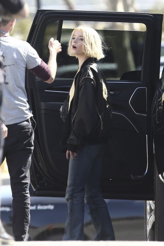 ANYA TAYLOR-JOY on the Set of Lucky in Los Angeles 04/01/2025
