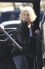 ANYA TAYLOR-JOY on the Set of Lucky in Los Angeles 04/01/2025