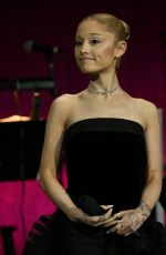 ARIANA GRANDE Promotes Wicked: For Good at CinemaCon 2025 in Las Vegas 04/02/2025