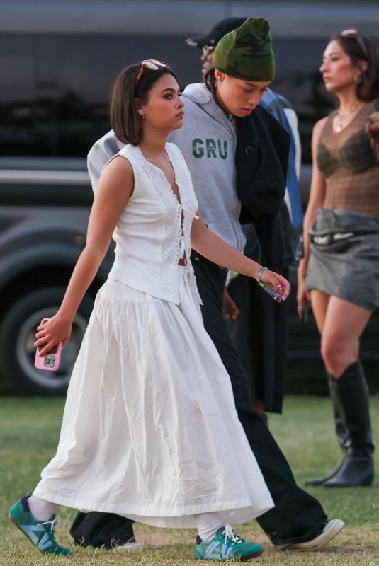 ARIANA GREENBLATT Out at Coachella Valley Music and Arts Festival 04/12/2025