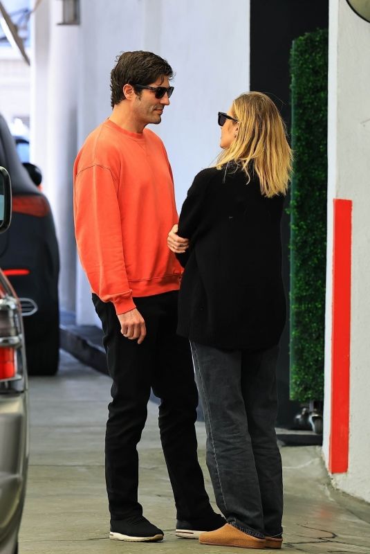 ASHLEY BENSON and Brandon Davis on a Lunch Date in Beverly Hills 04/24/2025