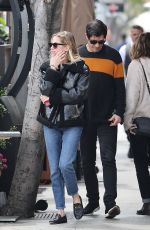 ASHLEY BENSON Out for Lunch Date at Il Pastaio in Beverly Hills 04/15/2025