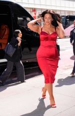 ASHLEY GRAHAM Arrives at Planet Hollywood in New York City 04/09/2025