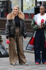 ASHLEY ROBERTS and OTI MABUSE Films Tik Tok Videos in London 04/08/2025
