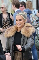 ASHLEY ROBERTS and OTI MABUSE Films Tik Tok Videos in London 04/08/2025
