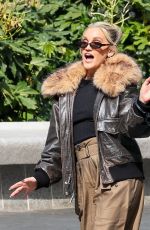 ASHLEY ROBERTS and OTI MABUSE Films Tik Tok Videos in London 04/08/2025