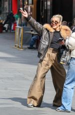 ASHLEY ROBERTS and OTI MABUSE Films Tik Tok Videos in London 04/08/2025
