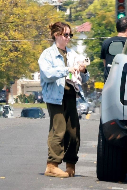 ASHLEY TISDALE and Christopher French Out for Lunch in Los Feliz 04/13/2025