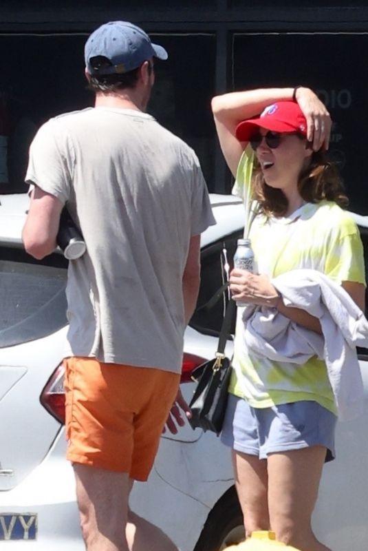 AUBREY PLAZA and Blake Lee Leaves Pilates Class in Los Angeles 04/09/2025