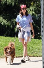 AUBREY PLAZA Out with Her Dog and a Gal Pal in Los Feliz 04/15/2025