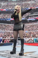 AVA MAX Performs Star Spangled Banner at WrestleMania 41 in Las Vegas 04/20/2025