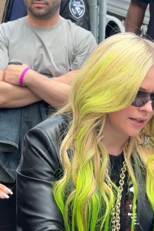 AVRIL LAVIGNE Arrives at Jimmy Kimmel Live! in Hollywood 04/28/2025