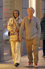 BARBARA BECKER and Marcello Montini Out in Milan 03/17/2025