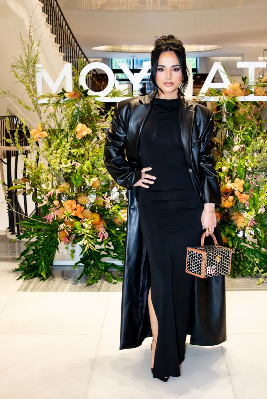 BECKY G at Moynat M Collection Pop-up Event at Saks Fifth Avenue in Beverly Hills 04/03/2025