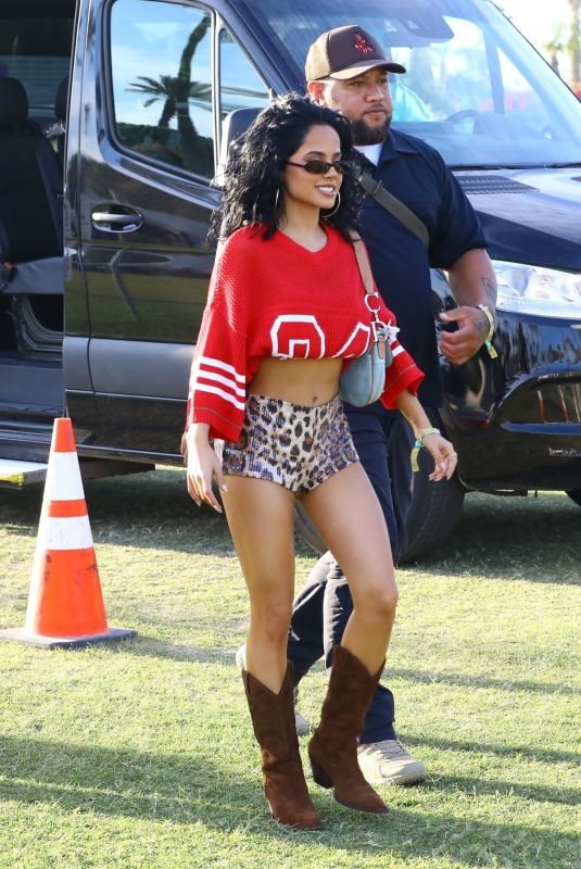 BECKY G Out at Day 1 of Coachella Valley Music and Arts Festival in Indio 04/11/2025