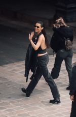BELLA HADID Arrives on the Set hor Her New Show The Beauty in Paris 04/12/2025
