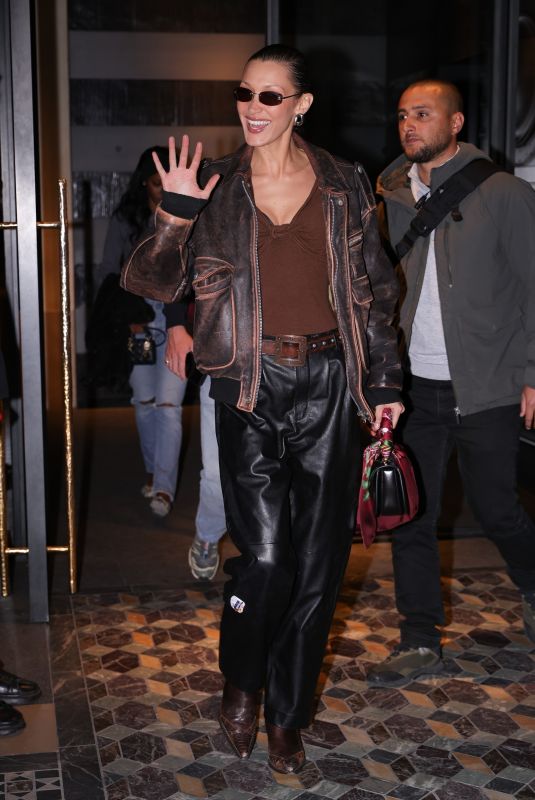 BELLA HADID Leaves Costes Party in Paris 04/13/2025
