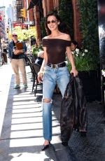 BELLA HADID Out and About in New York City 04/28/2025