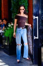 BELLA HADID Out and About in New York City 04/28/2025