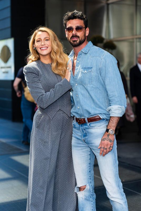 BLAKE LIVELY Seen Out with Michele Morrone in New York City 04/28/2025