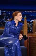 BRITT LOWER at Tonight Show Starring Jimmy Fallon in New York 03/31/2025