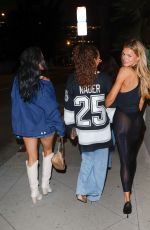 BROOKS NADER with Sister and Friends at San Vicente Bungalows in Los Angeles 04/23/2025