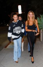 BROOKS NADER with Sister and Friends at San Vicente Bungalows in Los Angeles 04/23/2025
