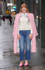 BRYCE DALLAS HOWARD Arrives at ABC Studios in New York City 04/07/2025