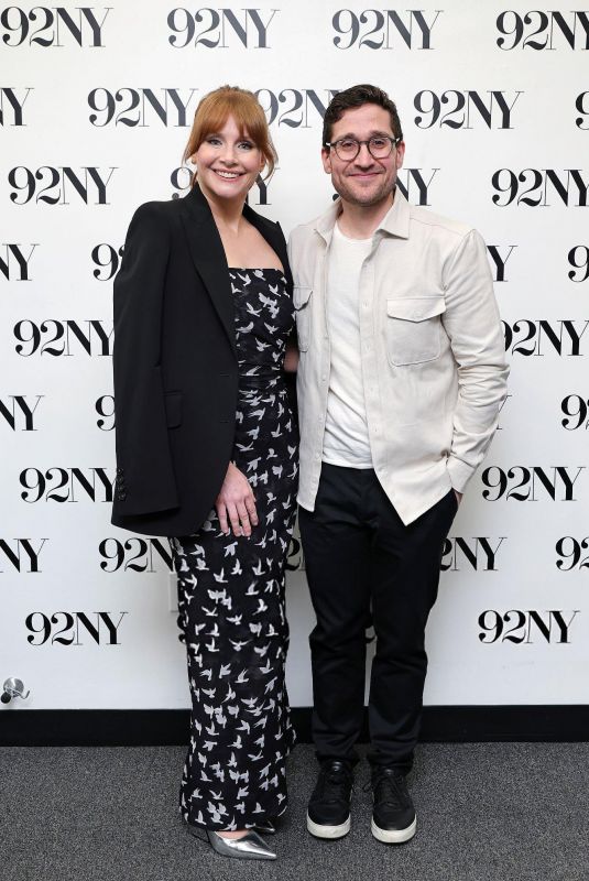 BRYCE DALLAS HOWARD at Bryce Dallas Howard in Conversation with Josh Horowitz in New York 04/14/2025