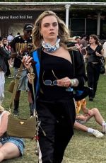 CARA DELEVINGNE Out at Coachella Valley Music and Arts Festival 04/12/2025