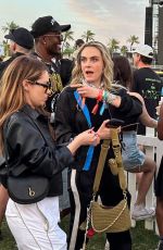 CARA DELEVINGNE Out at Coachella Valley Music and Arts Festival 04/12/2025