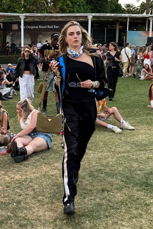 CARA DELEVINGNE Out at Coachella Valley Music and Arts Festival 04/12/2025