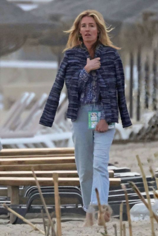 CAT DEELEY on a Family Easter Trip on Holiday in Marbella 04/10/2025