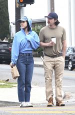 CAYLEE COWAN and Casey Affleck Out for Coffee in Los Angeles 04/17/2025