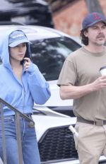 CAYLEE COWAN and Casey Affleck Out for Coffee in Los Angeles 04/17/2025