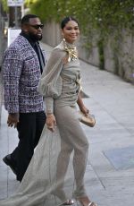 CHANEL IMAN Arrives at Fashion Trust U.S Awards 2025 in Los Angeles 04/08/2025