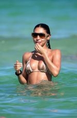 CHANTEL JEFFRIES in Bikini at a Beach in Miami 04/01/2025